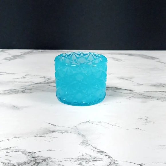 Degenhart Glass Daisy Button Trinket Paperweight Open Salt Vtg - Picture 7 of 8